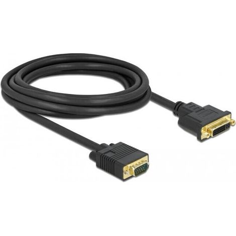Cable DVI-I 24+5 hembra a VGA macho 3 m (1/2)