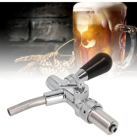 Bierzapfanlage aus Edelstahl, Mini-Verstellzapfanlage mit Silikondichtung und Schlauch für das Heimbrauen (1/5)