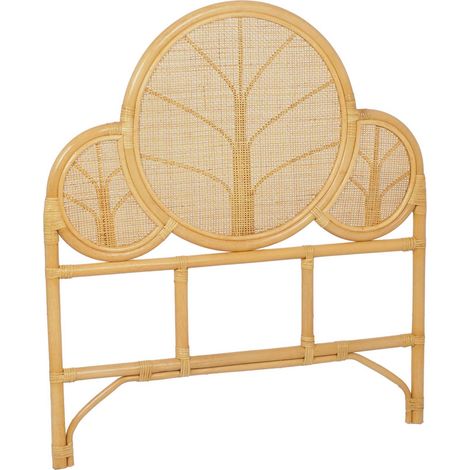 sweeek - Exotisches Kopfteil aus Rattan für Kinderzimmer 90 x 100 cm