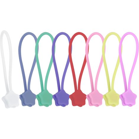 Enrouleur magnétique pour écouteurs et téléphone Star, concentrateur de câble de données, 8 couleurs (1/5)