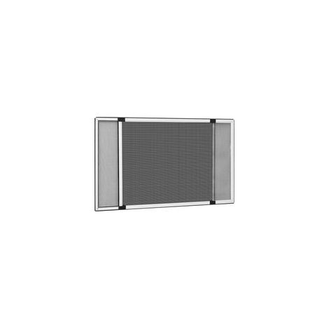 Mosquitera extensible Crezuo para ventanas, blanca (75-143) x 50 cm (1/4)
