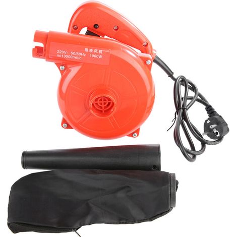 Souffleur d'air électrique portable 1000 W – puissant, silencieux et polyvalent pour PC, voiture & appareils ménagers (prise UE 220 V)