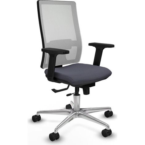 Piqueras y Crespo 2D086N0 Chaise de bureau gris foncé (1/3)