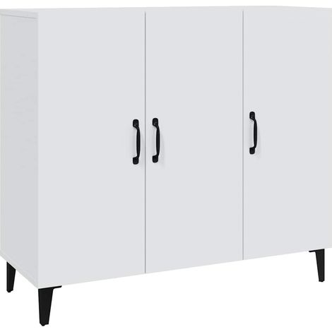 Sideboard/Anrichte/Buffet Weiß 90x34x80 cm Holzwerkstoff LXWW162885 (1/5)