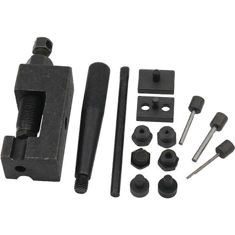 Outil de rivetage de chaîne de moto, dérive-chaîne de moto, kit de dérive-chaîne, kit d'extracteur de chaîne, chaîne de quad (1/5)