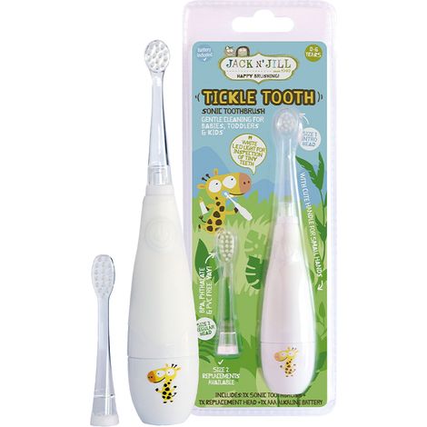 Cepillo de dientes sónico para niños de 0 a 6 años + cabezal de cepillo, Jack N' Jill (1/5)