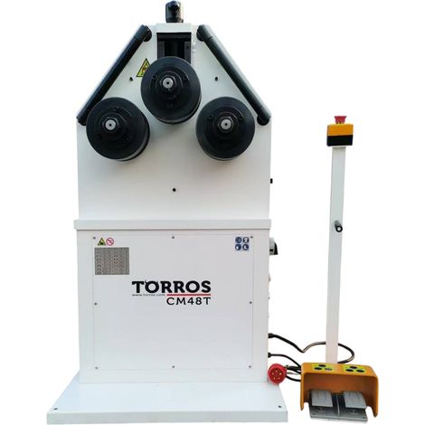 Cintreuse à 3 galets électrique 2,2 kW 400 V - Cintrage de profilés métal - Usage professionnel horizontal & vertical Torros CM48T (1/5)