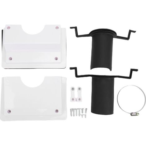 Kit di copertura per tubo passante di condizionatore a parete, compatibile con sistemi di condizionamento split interni ed esterni (diametro interno del tubo: 2,36 pollici, bianco). -Crezuo