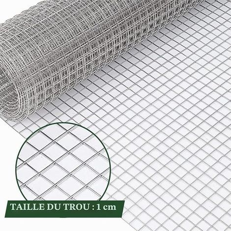 Stainless Steel Mesh Wire 10 mm Hole Decorative DIY Stainless Steel Wire Screen (0.5 x 10 M/1.6 x 32.8 FT) (1/3)