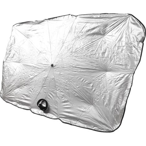 Pare-soleil de voiture argenté, petit format, protection solaire, housse anti-UV pour fenêtre (1/5)