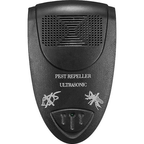 Répulsif à ultrasons pour chauves-souris et souris (lot de 2) - Repousse les chauves-souris en 72 heures (noir) (1/5)
