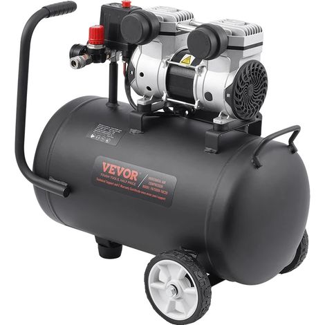 Compresseur d'air, pression maximale de 125 PSI, fonctionnement silencieux, 30L (1/2)