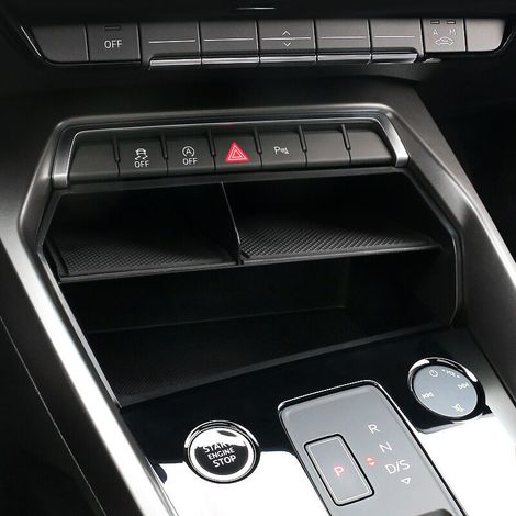 Zentrale Aufbewahrungsbox für A3 8Y Sportback Limousine 2020 2021 2022 Konsolen-Organizer Autohandschuhfach