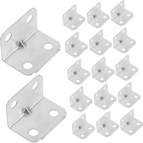 Unomor 100 Petites équerres métalliques connecteurs à angle (1/5)