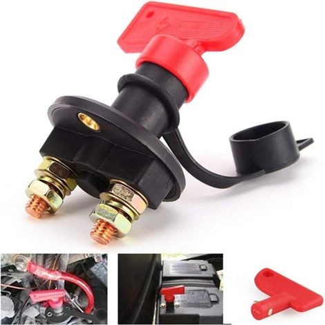 Universelle Interrupteurs de Batterie Isolateur Interrupteur Principal D'isolateur de Batterie Interrupteur de Coupure de Puissance Isolateur Convient pour à la Voiture Véhicules Marine Bateau (1/4)