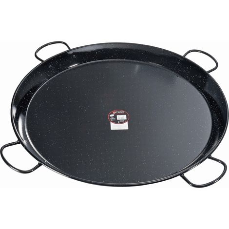 Paellaplatte aus Emaille-Metall Ø 80 cm