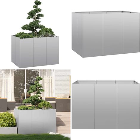 vidaXL Pflanzkübel 120x80x80 cm Verzinkter Stahl (1/5)