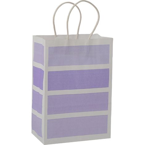Lot de 25 Sachets Cadeaux en Papier Kraft Violet avec Poignée - JINFGERNE - Parfaits pour Dragées de Mariage, Fêtes et Événements Spéciaux, Pratiques et Élégants