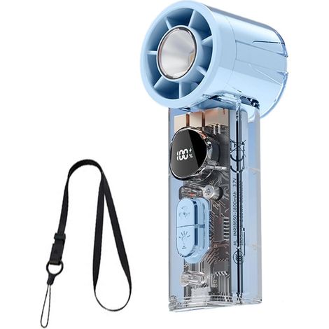 Ventilateur rechargeable  1 à 100 niveaux  affichage (1/5)