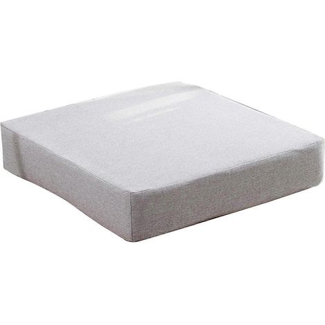 Coussin de canapé ultra doux, résistant à l'usure, en lin respirant et antidérapant, avec coussin en mousse pour siège de chaise à la maison-Round-Light Grey