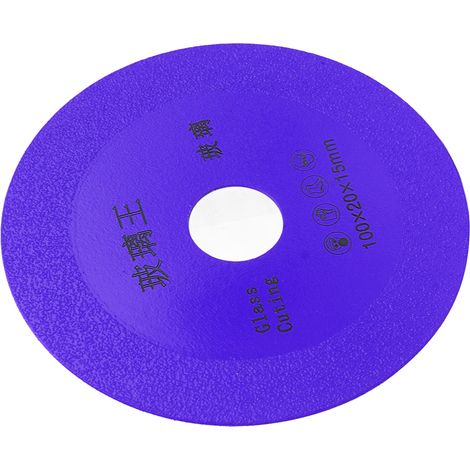 4-Zoll-Sägeblatt, dünne Hartmetall-Diamanttrennscheibe zum Schleifen von Keramikfliesen und Glasflaschen, lila (1/5)