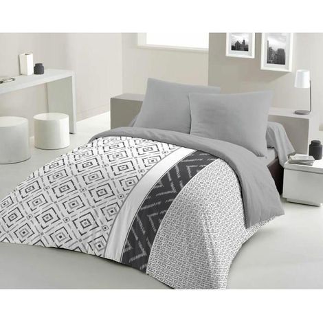 Home Linge Passion Ethno Bettwäsche grau 240x260 cm
