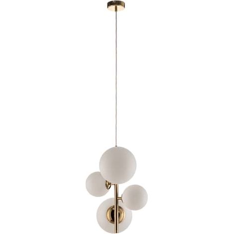 [NEUWERTIG] Euluna Hängeleuchte Dione Deckenlampe Pendelleuchte Deckenlicht Vierflammig Gold B-Ware