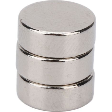 100 Stück superstarke Neodym-Magnete, Mini-Größe, rund, Industriemagnete für Werbetafeln, 8 x 3 mm / 0,3 x 0,12 Zoll (1/5)