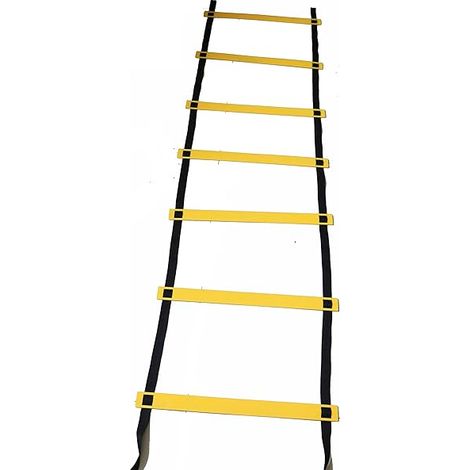 Échelle D'Agilité - 7 Barreaux - 3,5 M - Sangles En Nylon Renforcé Et Matière PP - Pour Entraînement Sportif Multidisciplinaire - 1 Pièce (1/3)