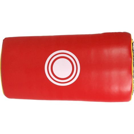Cible de taekwondo, équipement d'entraînement, coussin de frappe pour pied et mains, protège-mains, rouge et jaune (1/5)
