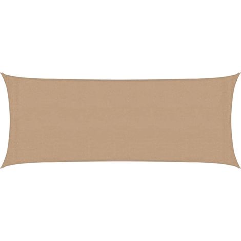 vidaXL Toldo de vela HDPE gris taupe 160 g/m² 2x5 m (1/2)