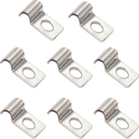 60 Pièces Fixation Grillage Rigide Sur Mur: M5 Attache Grillage Rigide, pour La Maison, Le Jardin, Fixation pour Tube Ø 5 mm, Clips Grillage Rigide