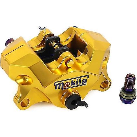 Accessoires pour motos tout-terrain, pit bikes, motos, pompe de frein hydraulique universelle, étrier de frein arrière droit, accessoires pour voitures électriques - Or (1/5)