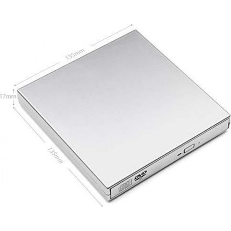 Lecteur/Graveur CD,Lecteur DVD Externe USB2.0 Combo CD-RW ROM Player Portable Compatible Windows XP/7/8/10/Vista/Linux,Mac OS (1/4)