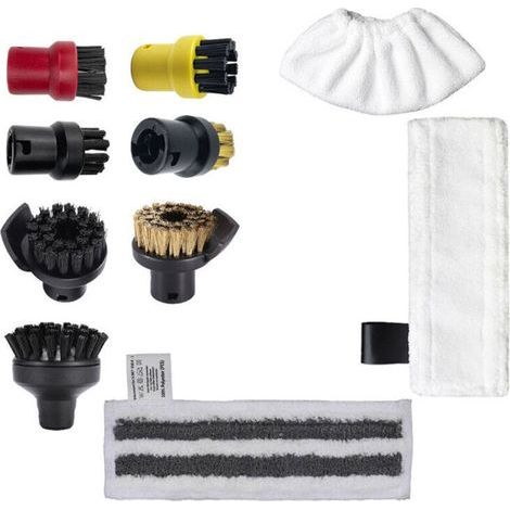 10 Pcs Accessoires pour Karcher Nettoyeur Vapeur SC1 SC2 SC3 SC4 SC5, Pieces Detachees Brosse et Chiffons pour Karcher (1/4)