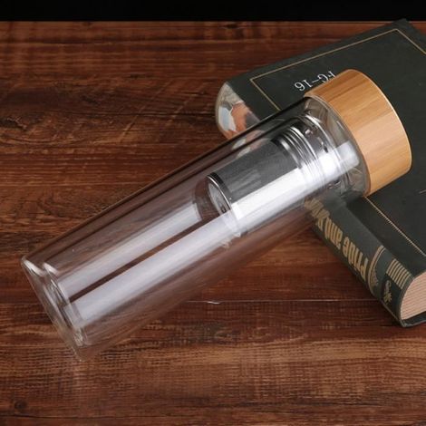 TEMPSA Bouteille en verre de voyage - 304 Passoire amovible en acier inoxydable - filtre à thé - Bouteille de thé portable-Ywey (1/4)