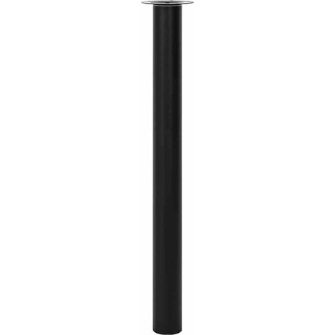 Pied de table télescopique 2 pcs Noir 710 mm - 1100 mm (1/5)