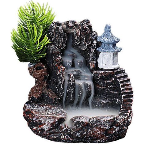 Brûleur d'encens Montagnes Rivière Cascade Cheminée parfumée (1/5)
