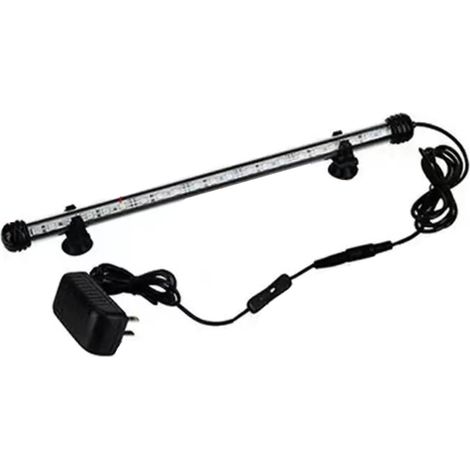 Ortviai Lampe LED Aquarium RGB avec Télécommande pour Poissons Tropicaux et Coraux – 112 cm, Éclairage Économe en Énergie