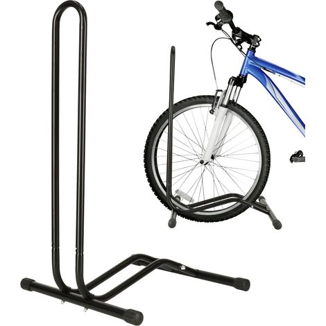 Single metal bicycle stand black