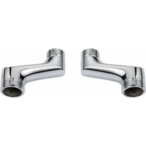 Raccord Contre Coudé Douche,Raccord Laiton Coudé RéDucteur,Bras Pivotant RéGlable,Raccord Mural Contre Coudé,Raccord Excentré 1/2 3/4,Chrome (1/3)