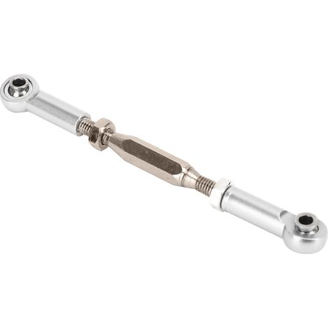 6-teiliges Set verstellbarer Servo-Verbindungsstangen aus Aluminium (81 mm) für RC-Cars, silberfarben (1/5)