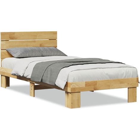 Maison Exclusive - Struttura Letto con Testiera senza Materasso 75x190 cm