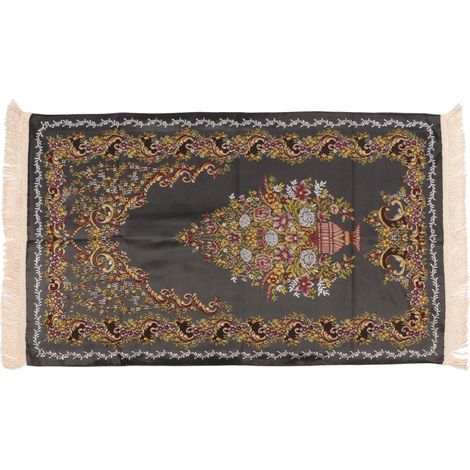 Ce tapis de prière musulman présente un design unique, un toucher ultra-doux, un tissu épais à double couche et des coutures méticuleuses, vous permettant de prier confortablement à la maison ou à l'e (1/5)