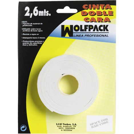 Cinta Doble Cara 2,6 m. x 18 mm.