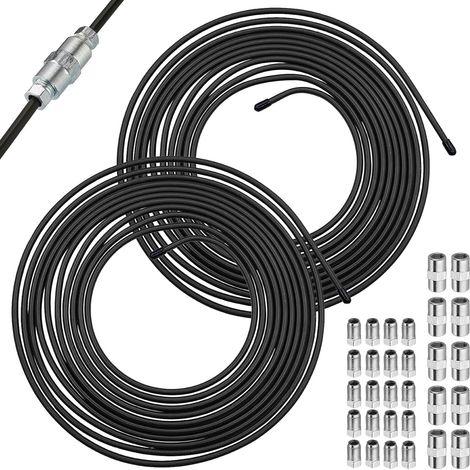 2 Pièces Tuyau De Frein 5M Ø 4,75 mm Tube De Frein Matériau En Acier Carbone PVF Revêtu Câble De Frein, Résistant À La Corrosion, Kit Câble Frein, Für Voiture Moto Système De Freinage (1/5)