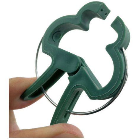 48 Gartenclips für Tomaten, Rosen, Gurken und andere Kletterpflanzen – Stabile Clips zur Befestigung von Kletterpflanzen H176 (1/5)