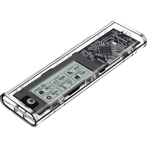 Box esterno per SSD M.2 NVMe/NGFF a doppio protocollo da 20 Gbps, da M.2 a USB 3.2 Gen2, box esterno intelligente per hard disk. (1/2)
