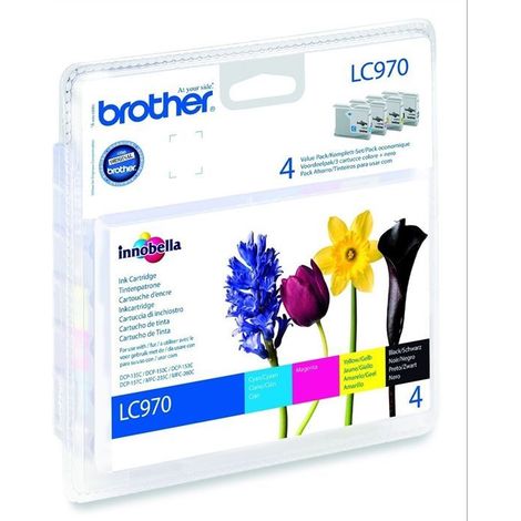Brother LC-970 Original Schwarz, cyan, magenta, Gelb Mehrfachverpackung (1/5)