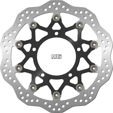 Disco de freno delantero NG para Honda CB 650R '19-'22, CBR 650R '19-'21 (310 x 106 x 4,5 mm) (5 x 10,25 mm) Wave (centro de aluminio)